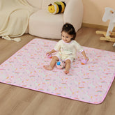 Viviland Baby Play Mat shows a wide space for safe crawling and imaginative play.