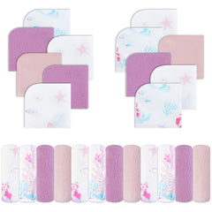 Viviland baby washcloths 24-pack on display for gentle bath time.