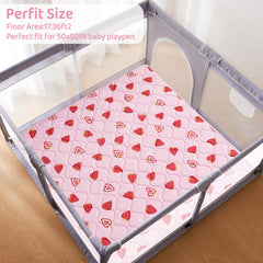 Viviland thick padding surface cushions babies during tummy and crawl play.