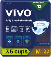 VIVO Organic Cotton overnight diaper lining provides plush comfort for sensitive skin.