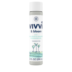 Vivvi & Bloom Gentle 2-in-1 bottle for head-to-toe baby cleansing.