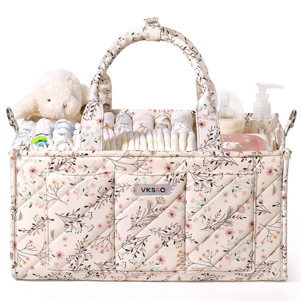 VKSAO diaper caddy organizer with shoulder strap for hands-free transport