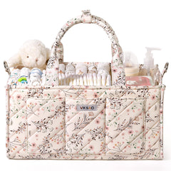 VKSAO diaper caddy organizer with shoulder strap for hands-free transport