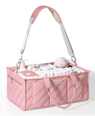 VKSAO XL diaper caddy extended capacity for twins and travel