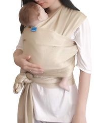 Vlokup Baby Wrap Sling in breathable mesh for summer water play comfort.