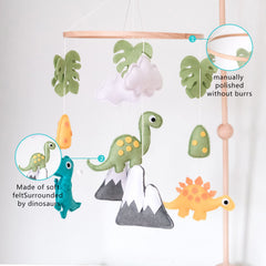 Vlokup gender-neutral dino decor fits any nursery theme.