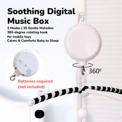 Vlokup Montessori Mobile digital music box delivers soothing lullabies to aid baby sleep