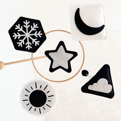 Vlokup Montessori snow mobile, soft padding and safe materials for nursery decor