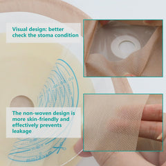 Vlookup ostomy bag with carbon filter to minimize odor during venting.