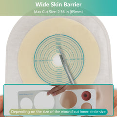 Vlookup ostomy bags with clamps for secure closure and easy handling