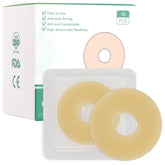 Vlookup ostomy barrier rings with 2-inch outer diameter for a secure seal.