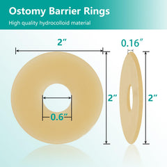 Vlookup barrier rings with 4mm thickness designed to mold to skin.