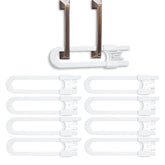 Vmaisi 8-pack baby sliding cabinet locks secure kitchens and cupboards with simple installation.