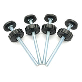 Vmaisi 8mm black spindle rod replacement for pressure-mounted baby gates