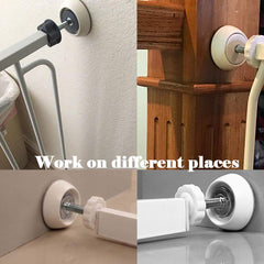 M8 threaded spindle rods and bolts for added gate stability