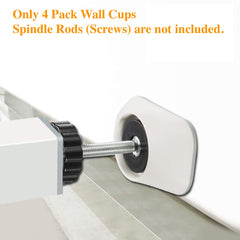 Vmaisi baseboard-fit wall cup protector protects baseboards and doorway walls.