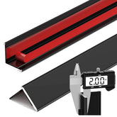 VNBQB aluminum corner guard black for wall corners along 39 inches