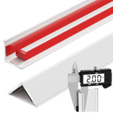 VNBQB corner guard with 1x1 inch angle protects white walls