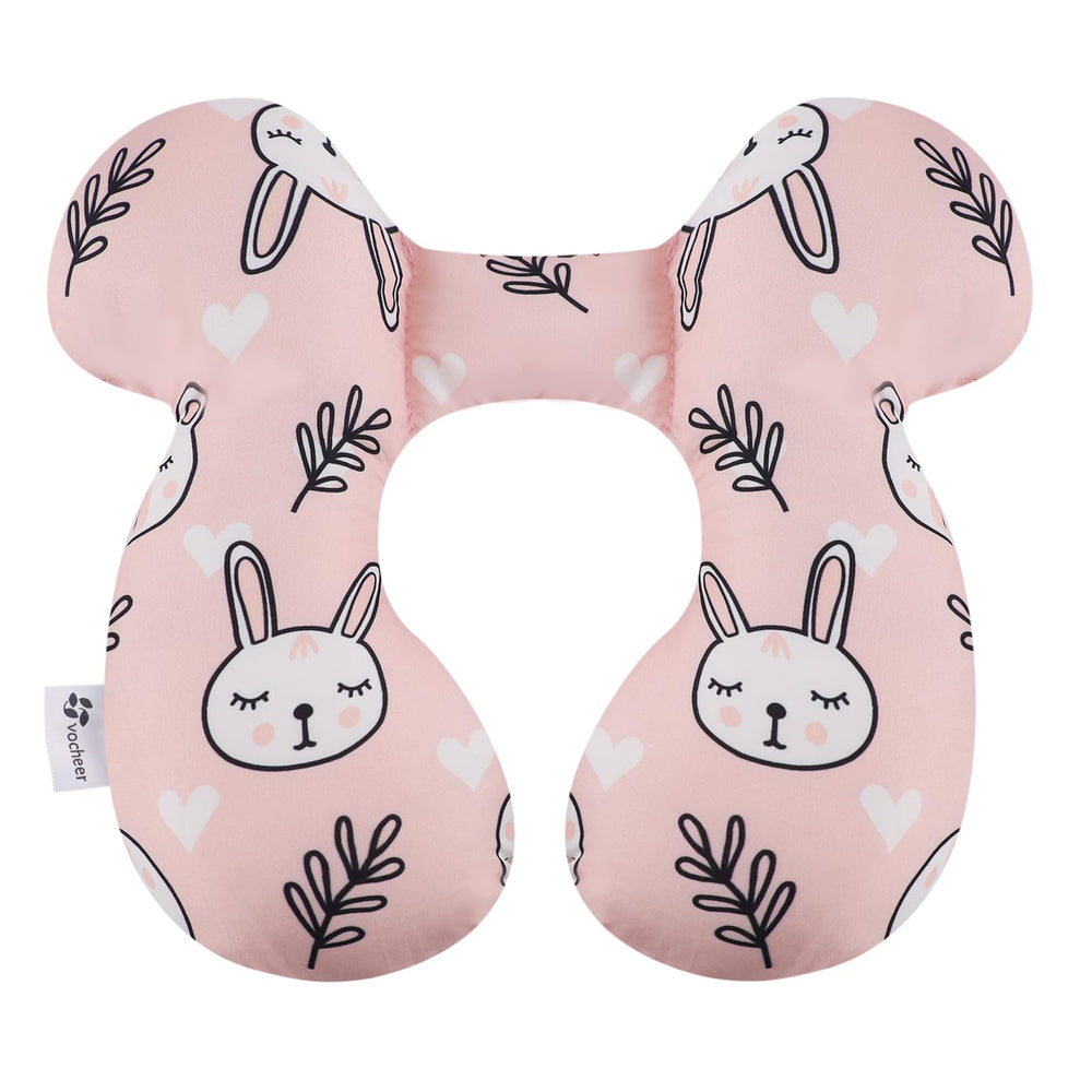 Vocheer Baby Travel Pillow upgraded head support for stable infant alignment during travel