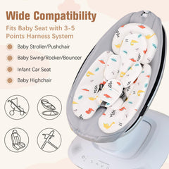 Vocheer insert offers universal compatibility with MamaRoo, RockaRoo and Graco swings.