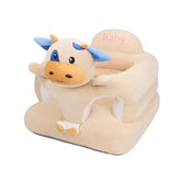 Vocheer Sit Me Up Floor Seat with cow design supports curious infants