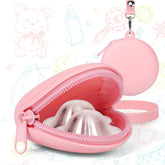 Vodolo silver nursing cup protector box keeps cups organized and protected on the go.