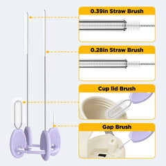 VOGOGE lid thread brush cleaning bottle rims and threads.