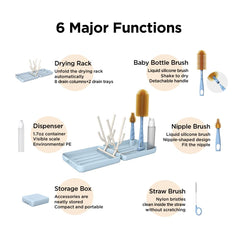 VOGOGE nipple brush reaches tight openings for thorough cleaning.
