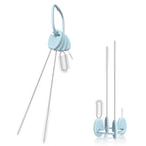 VOGOGE straw brush set on standable key ring for organized, quick cleaning of reusable drinkware.