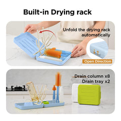 VOGOGE straw brush cleans inside narrow straw interiors effectively.