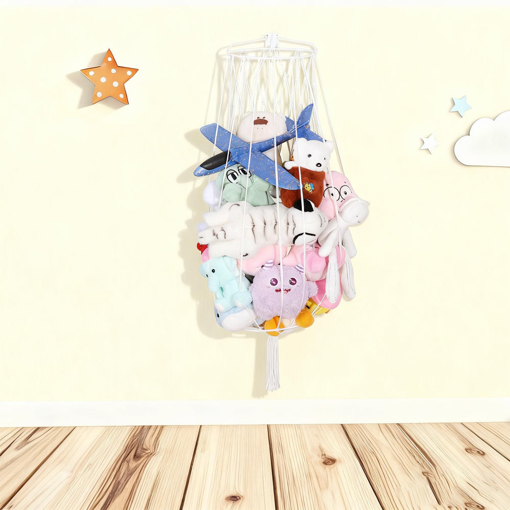 Volepet stuffed-animal storage hammock backboard neatly organizes plush toys for tidy rooms.