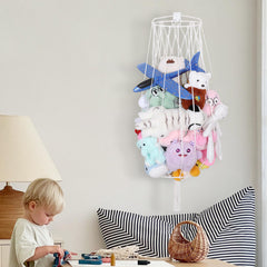 Volepet wall-display shelf for kids' bedroom showcases plush friends as decor.