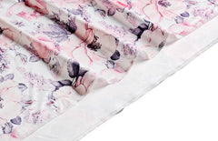 Vollmic swaddle with serged edges for durable, flexible wrapping.