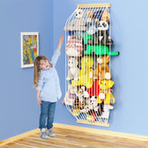 VOMELON stuffed animal hammock wall brackets display plush toys neatly, saving floor space