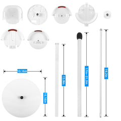 Vomenc adjustable bracket offers flexible positioning for ideal viewing angles.