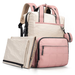 VONAL Diaper Bag Backpack front view showing ample 25L capacity for easy access.