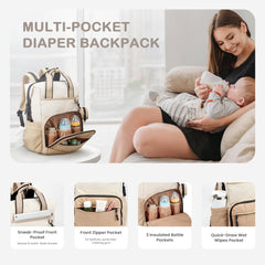 VONAL wet and dry compartment separates diapers from clothes on the go