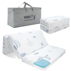 voomf Pack and Play mattress cover with skin-friendly fabric for baby comfort.