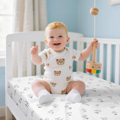 voomf trifold pack and play mattress dual sided design for infant and toddler comfort