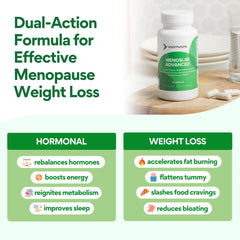 VoomVaya MenoSlim Advanced label view communicates product benefits at a glance.
