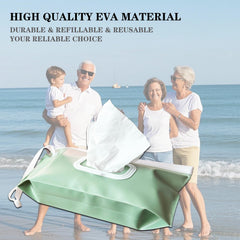 VOONGOR pouch closed, showing thick EVA shell for durable, reusable use.