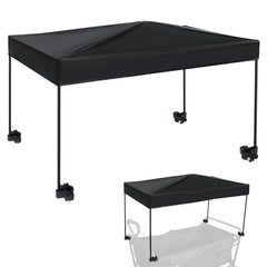 VOONKE wagon canopy cover front view provides shade and UV protection.