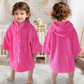 VOOVA & MOVAS bear-ear hooded towel keeps baby warm after baths.