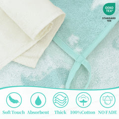 VOOVA & MOVAS 100% cotton texture close-up highlighting softness and absorbency.