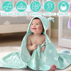 VOOVA & MOVAS versatile washcloth for mess cleanup and burping duties.