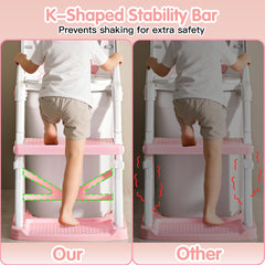 Vorykido potty seat adjustable height enables perfect fit for growing kids.