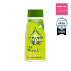 Vosene Kids 3In1 pour action demonstrates quick, mess-free application.