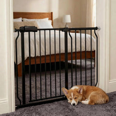 Vothco extra wide baby gate fits 43.5-48 inch openings with no drilling.