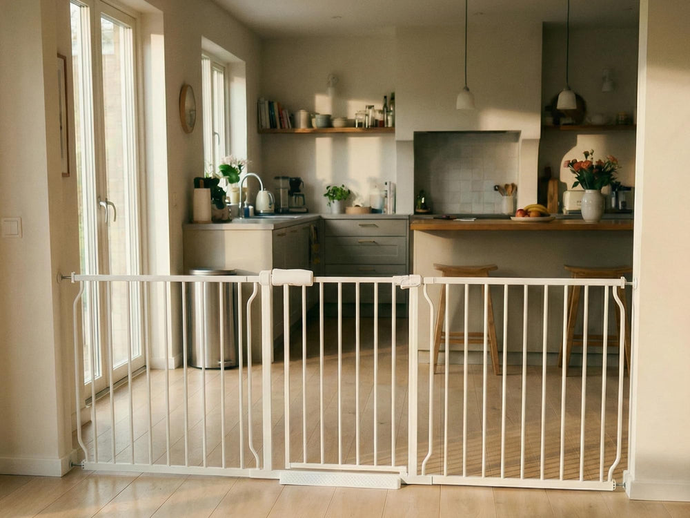 Vothco Extra Wide Baby Gate fits large doorways and stairs for versatile safety.