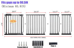 Vothco extra-wide gate installed in a doorway supports wide openings.